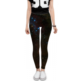 leggings с принтом Темный космос в Белгороде, 80% полиэстер, 20% эластан | Эластичный пояс, зауженные к низу, низкая посадка | 