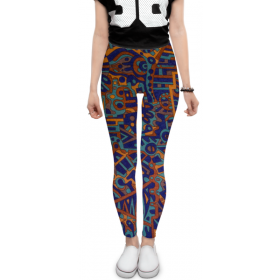 leggings с принтом y7t6ggjlla11zzz в Белгороде, 80% полиэстер, 20% эластан | Эластичный пояс, зауженные к низу, низкая посадка | 