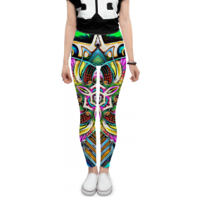 leggings с принтом Mandala HD 4 в Белгороде, 80% полиэстер, 20% эластан | Эластичный пояс, зауженные к низу, низкая посадка | 