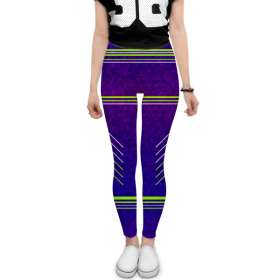 leggings с принтом Purple fit в Белгороде, 80% полиэстер, 20% эластан | Эластичный пояс, зауженные к низу, низкая посадка | 