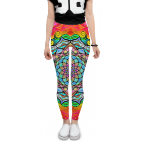 leggings с принтом Mandala HD2 в Белгороде, 80% полиэстер, 20% эластан | Эластичный пояс, зауженные к низу, низкая посадка | 