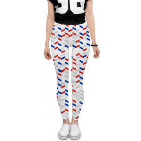 leggings с принтом Flag of Russia V в Белгороде, 80% полиэстер, 20% эластан | Эластичный пояс, зауженные к низу, низкая посадка | 