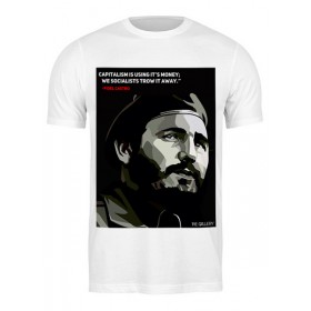 Мужская футболка с принтом Фидель Кастро в Белгороде,  |  | 