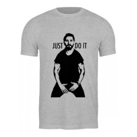 Мужская футболка с принтом Just do it в Белгороде,  |  | Тематика изображения на принте: 