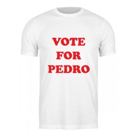 Мужская футболка с принтом Vote For Pedro в Белгороде,  |  | Тематика изображения на принте: 