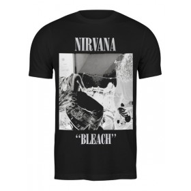 Мужская футболка с принтом Nirvana Bleach album t-shirt в Белгороде,  |  | Тематика изображения на принте: 