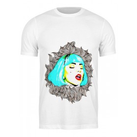 Мужская футболка с принтом Lady Gaga в Белгороде,  |  | Тематика изображения на принте: 