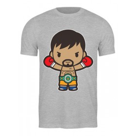 Мужская футболка с принтом Мэнни Пакьяо (Pacman) в Белгороде,  |  | 