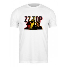 Мужская футболка с принтом ZZ Top в Белгороде,  |  | Тематика изображения на принте: 