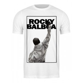 Мужская футболка с принтом Rocky Balboa в Белгороде,  |  | Тематика изображения на принте: 