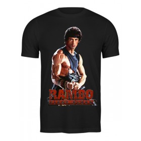 Мужская футболка с принтом Rambo в Белгороде,  |  | Тематика изображения на принте: 