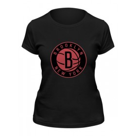 Женская футболка с принтом Brooklyn Nets в Белгороде,  |  | 