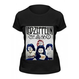 Женская футболка с принтом Led Zeppelin - toys в Белгороде,  |  | 