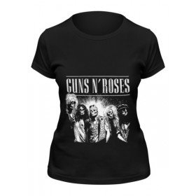 Женская футболка с принтом Guns n roses в Белгороде,  |  | 