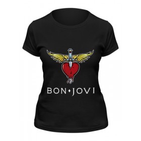 Женская футболка с принтом Bon Jovi в Белгороде,  |  | 