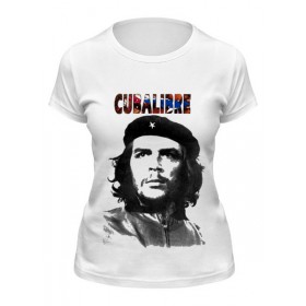 Женская футболка с принтом Cuba libre, Hasta La. Victoria Siempre в Белгороде,  |  | 