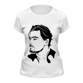 Женская футболка с принтом Леонардо Ди Каприо в Белгороде,  |  | 