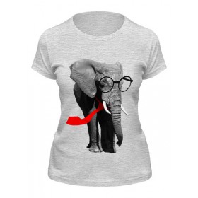 Женская футболка с принтом Классный Слон в Белгороде,  |  | 