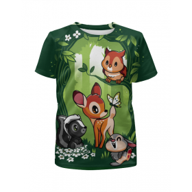 full_print_girl_tee с принтом BAMBI. БЭМБИ в Белгороде,  |  | Тематика изображения на принте: 