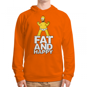 full_print_hoodie с принтом Гомер Симпсон. Толстый и счастливый в Белгороде, 92% хлопка 8% эластана Плотность: 245 гр/м2 |  | 