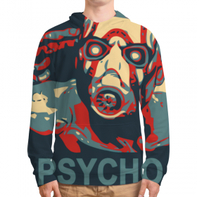 full_print_hoodie с принтом PSYCHO в Белгороде, 92% хлопка 8% эластана Плотность: 245 гр/м2 |  | 