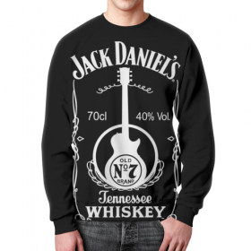 full_print_sweatshirt с принтом Jack Daniels в Белгороде,  |  | Тематика изображения на принте: 