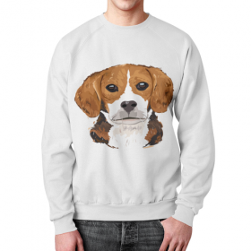 full_print_sweatshirt с принтом Бигль в Белгороде,  |  | Тематика изображения на принте: 