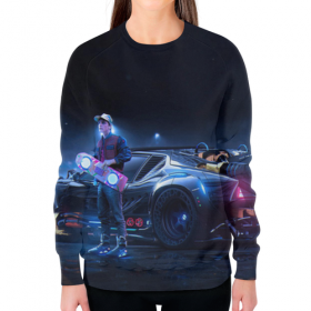 full_print_woman_sweatshirt с принтом Марти Макфлай (Назад в Будущее) в Белгороде,  |  | 