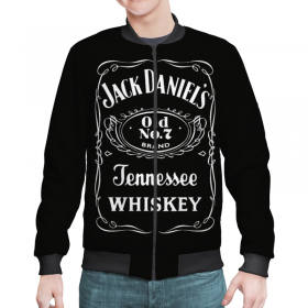 man_bomber с принтом Jack Daniels в Белгороде,  |  | 