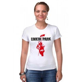 Женская футболка стрэйч с принтом Linkin Park в Белгороде,  |  | 