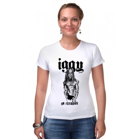 Женская футболка стрэйч с принтом IGGY on aSTEROIDS в Белгороде,  |  | 