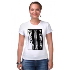Женская футболка стрэйч с принтом Michonne (Walking Dead) в Белгороде,  |  | 