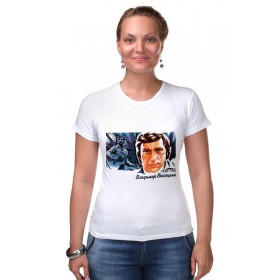 Женская футболка стрэйч с принтом Владимир Высоцкий в Белгороде,  |  | 