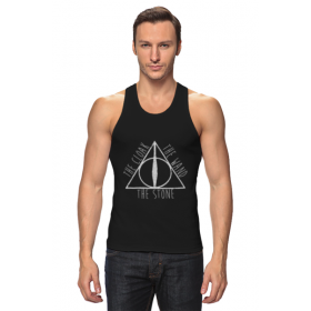 tanktop с принтом Deathly Hallows в Белгороде,  |  | 