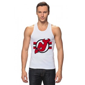 tanktop с принтом New Jersey Devils в Белгороде,  |  | Тематика изображения на принте: 