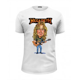 Мужская футболка Premium с принтом Megadeth в Белгороде, Белый, черный, серый меланж, голубой: 100% хлопок, плотность 160 гр. Остальные цвета: 92% хлопок, 8% лайкра, плотность 170-180гр. |  | Тематика изображения на принте: 