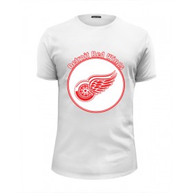 Мужская футболка Premium с принтом Detroit Red Wings в Белгороде, Белый, черный, серый меланж, голубой: 100% хлопок, плотность 160 гр. Остальные цвета: 92% хлопок, 8% лайкра, плотность 170-180гр. |  | Тематика изображения на принте: 