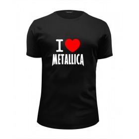 Мужская футболка Premium с принтом I love Metallica в Белгороде, Белый, черный, серый меланж, голубой: 100% хлопок, плотность 160 гр. Остальные цвета: 92% хлопок, 8% лайкра, плотность 170-180гр. |  | Тематика изображения на принте: 