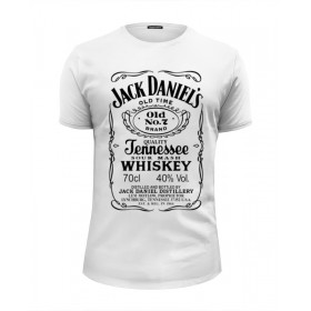 Мужская футболка Premium с принтом Jack Daniels в Белгороде, Белый, черный, серый меланж, голубой: 100% хлопок, плотность 160 гр. Остальные цвета: 92% хлопок, 8% лайкра, плотность 170-180гр. |  | 