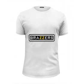 Мужская футболка Premium с принтом Brazzers в Белгороде, Белый, черный, серый меланж, голубой: 100% хлопок, плотность 160 гр. Остальные цвета: 92% хлопок, 8% лайкра, плотность 170-180гр. |  | 