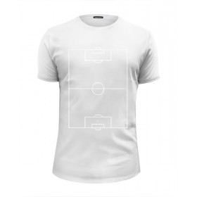 Мужская футболка Premium с принтом Футбольное Поле (Football) в Белгороде, Белый, черный, серый меланж, голубой: 100% хлопок, плотность 160 гр. Остальные цвета: 92% хлопок, 8% лайкра, плотность 170-180гр. |  | 