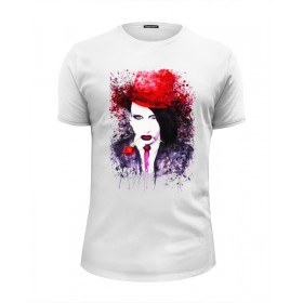 Мужская футболка Premium с принтом Marilyn Manson в Белгороде, Белый, черный, серый меланж, голубой: 100% хлопок, плотность 160 гр. Остальные цвета: 92% хлопок, 8% лайкра, плотность 170-180гр. |  | 