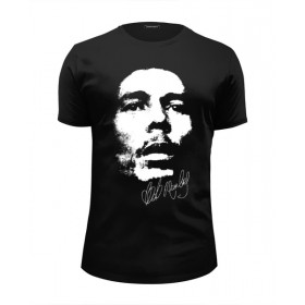 Мужская футболка Premium с принтом Bob Marley в Белгороде, Белый, черный, серый меланж, голубой: 100% хлопок, плотность 160 гр. Остальные цвета: 92% хлопок, 8% лайкра, плотность 170-180гр. |  | Тематика изображения на принте: 