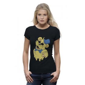 Женская футболка Premium с принтом Golden Freddy в Белгороде,  |  | 