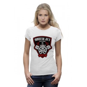 Женская футболка Premium с принтом Бессмертный Джо (Безумный Макс) в Белгороде,  |  | 