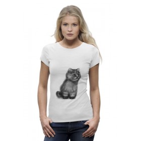 Женская футболка Premium с принтом Кот из фильма Пыль в Белгороде,  |  | 