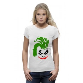 Женская футболка Premium с принтом Why so Serious? (Joker) в Белгороде,  |  | 