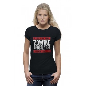 Женская футболка Premium с принтом Zombie Apocalypse в Белгороде,  |  | 