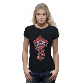 Женская футболка Premium с принтом Guns n roses в Белгороде,  |  | 