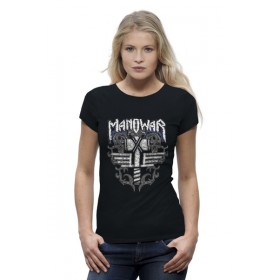 Женская футболка Premium с принтом Manowar Band в Белгороде,  |  | 